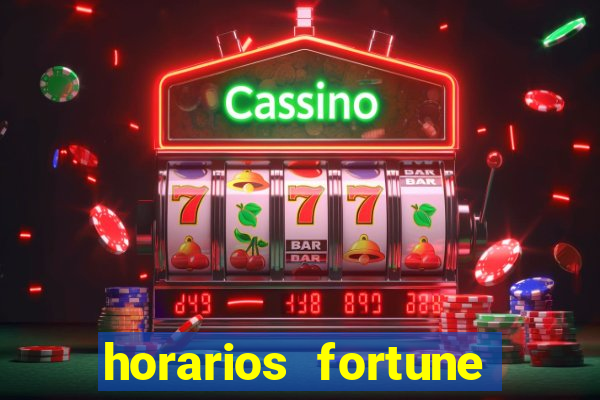 horarios fortune tiger hoje