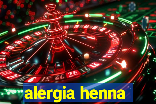 alergia henna