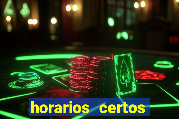 horarios certos para jogar fortune tiger