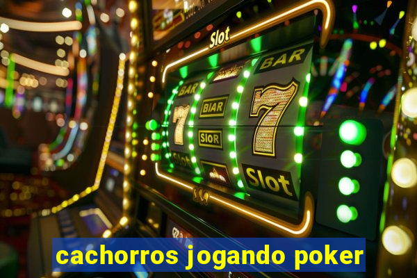 cachorros jogando poker