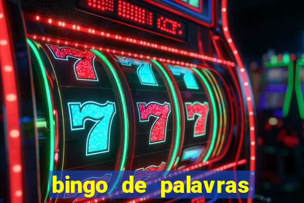 bingo de palavras 4 ano