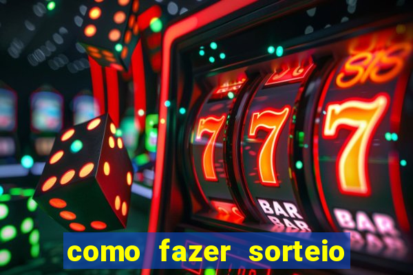 como fazer sorteio de cores online