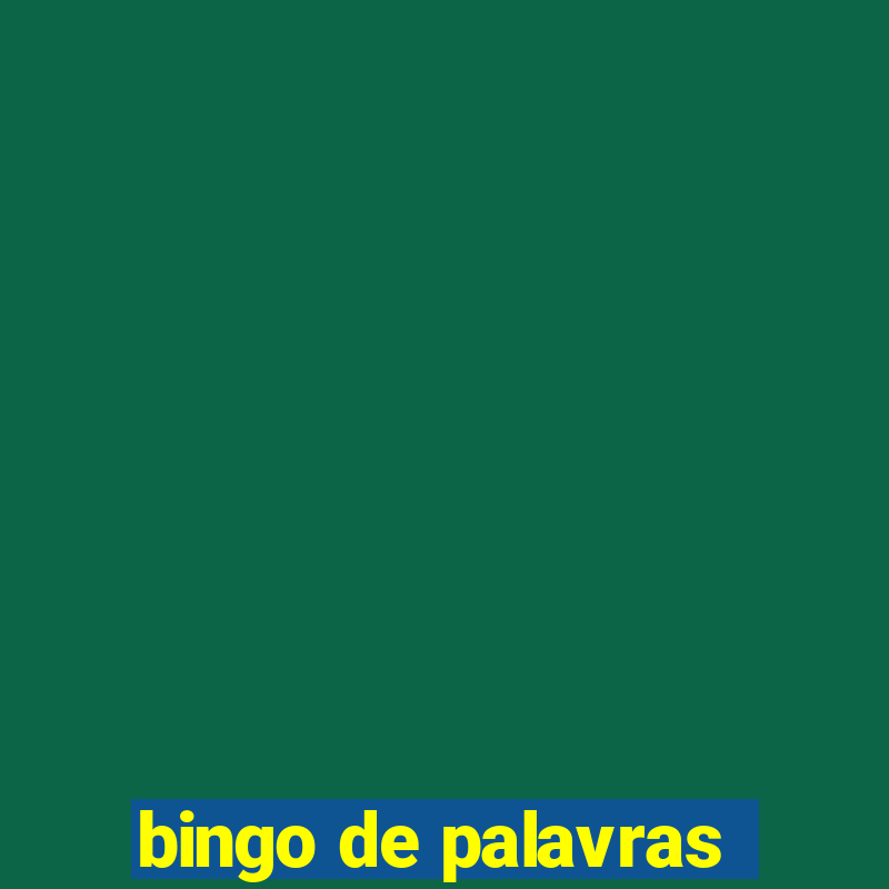 bingo de palavras