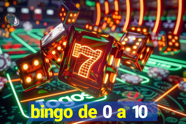 bingo de 0 a 10