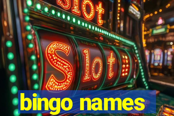 bingo names