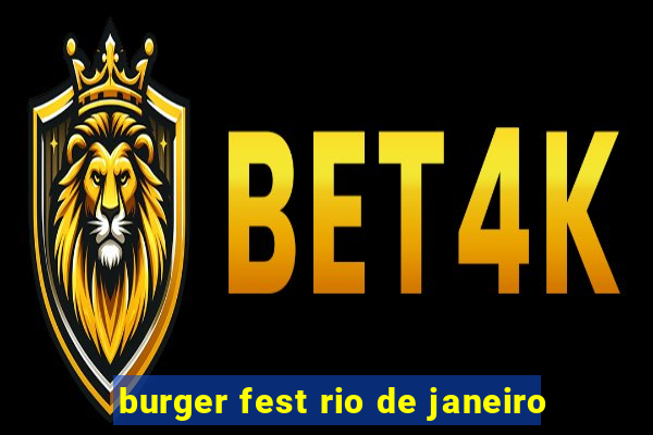 burger fest rio de janeiro