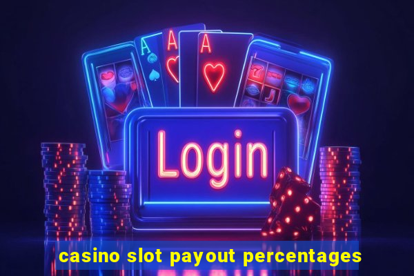 casino slot payout percentages