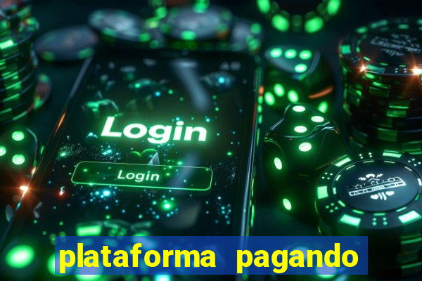 plataforma pagando fortune tiger