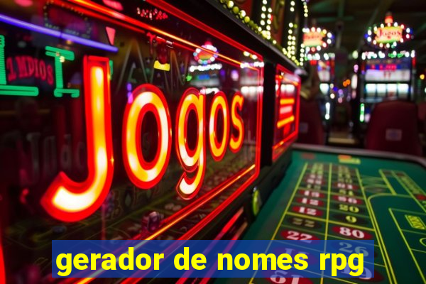 gerador de nomes rpg