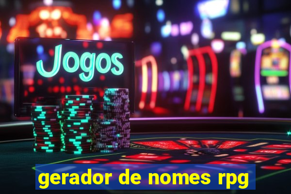 gerador de nomes rpg