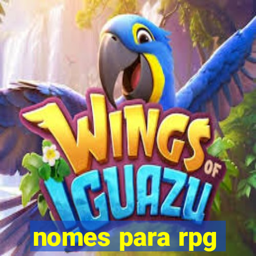 nomes para rpg