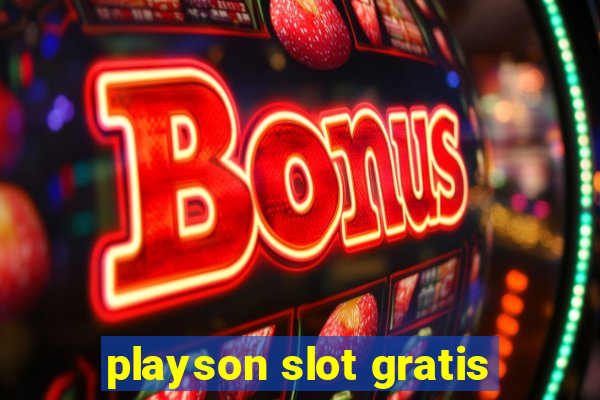 playson slot gratis