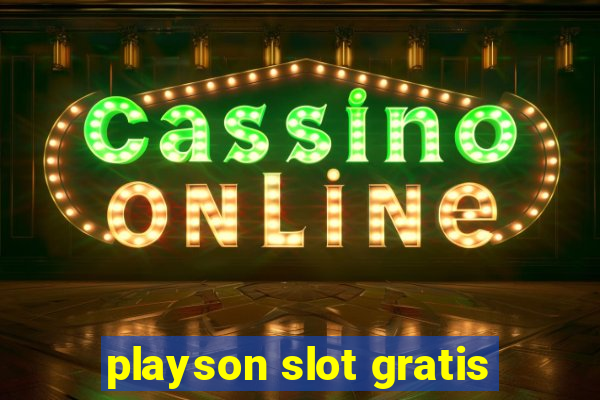 playson slot gratis