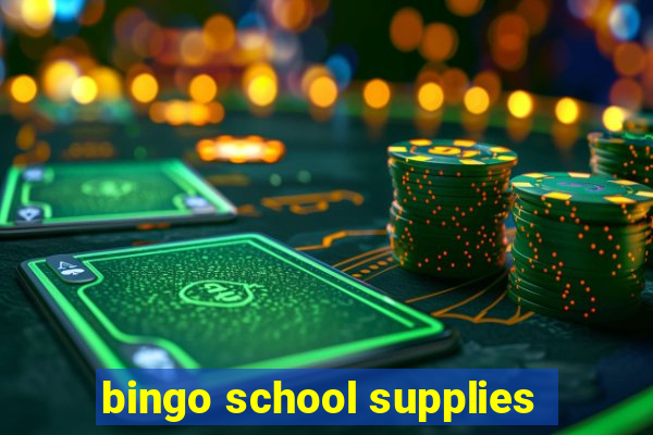 bingo school supplies