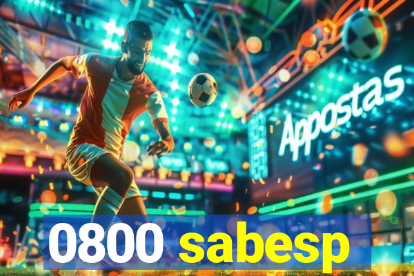 0800 sabesp