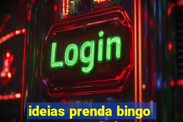 ideias prenda bingo