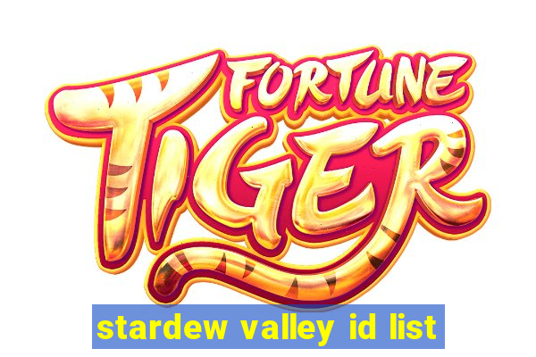 stardew valley id list