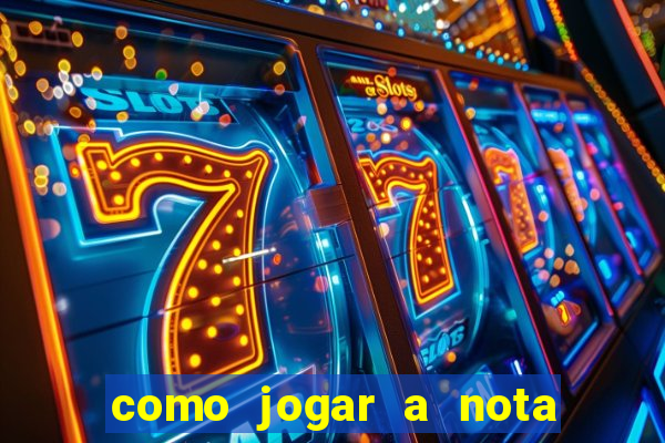 como jogar a nota do enem