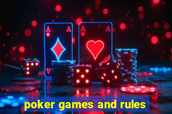 poker games and rules