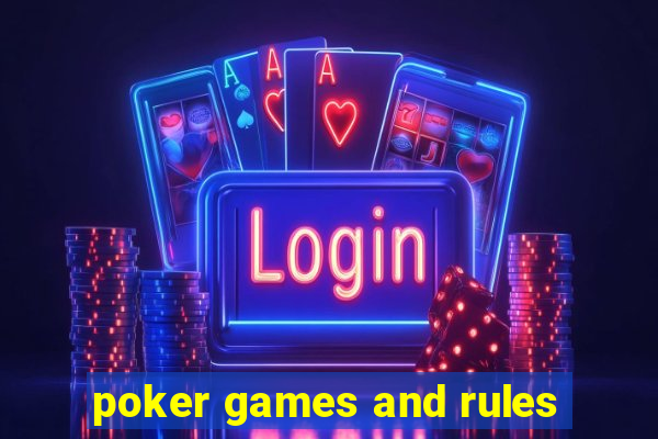 poker games and rules