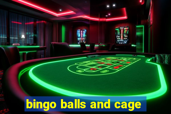 bingo balls and cage