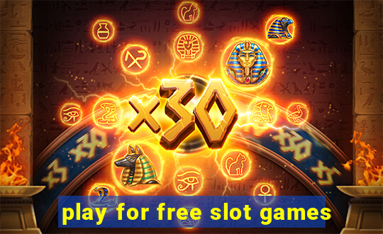 play for free slot games