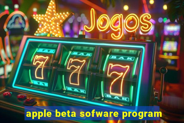 apple beta sofware program