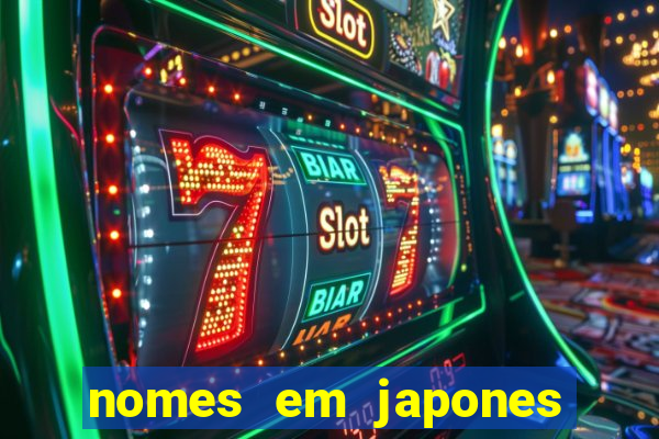 nomes em japones para jogo