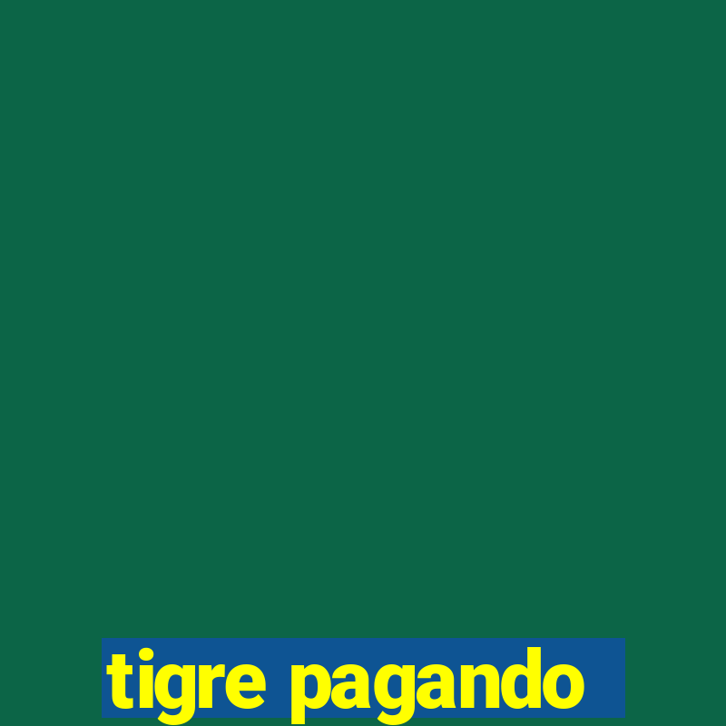 tigre pagando