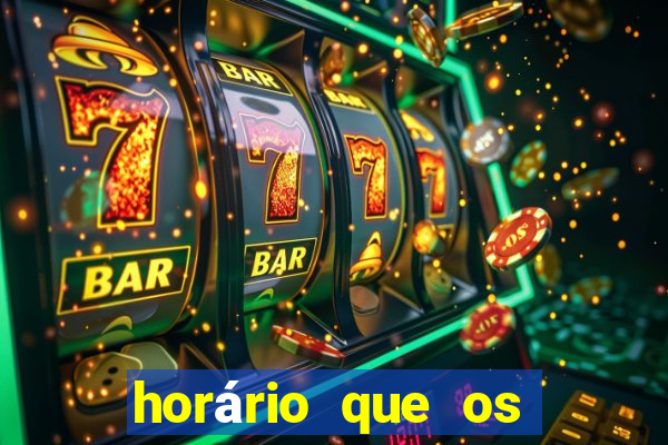 horário que os slots pagam