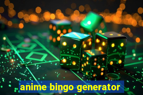 anime bingo generator