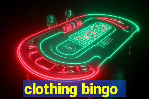 clothing bingo