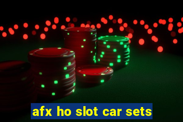 afx ho slot car sets