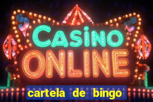 cartela de bingo até 30