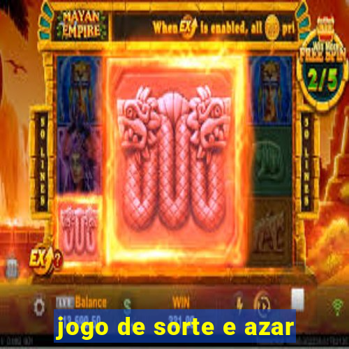 jogo de sorte e azar