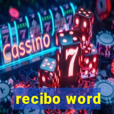 recibo word