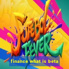 finance what is beta