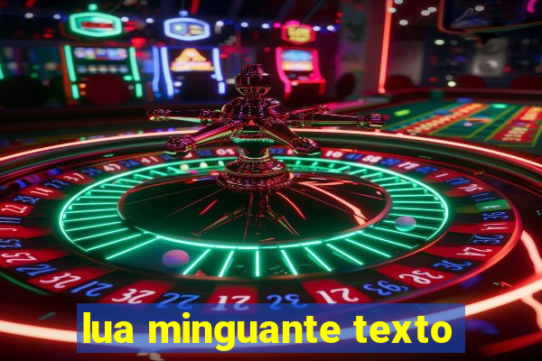 lua minguante texto