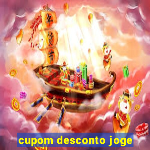 cupom desconto joge