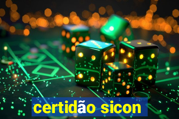 certidão sicon