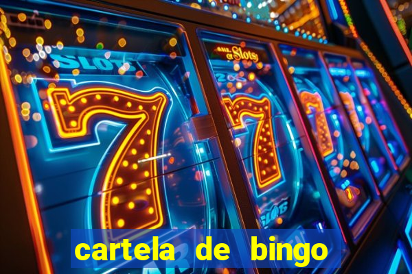 cartela de bingo de nomes para imprimir