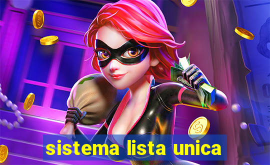 sistema lista unica