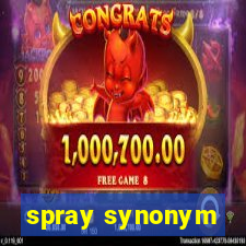 spray synonym