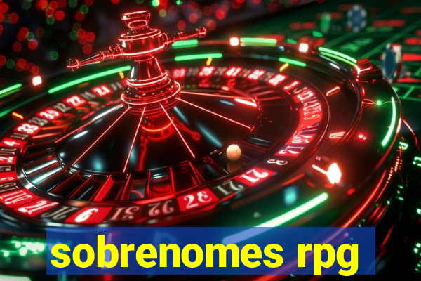 sobrenomes rpg