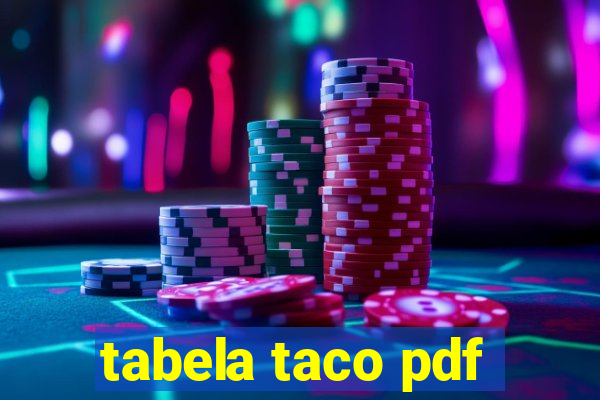 tabela taco pdf