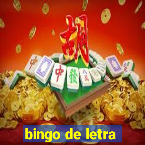 bingo de letra