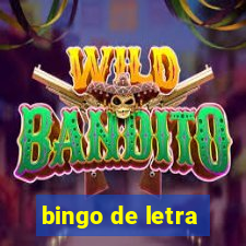 bingo de letra